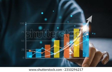 People with finance economic analysis growth, money, global economic, trader investor, business financial growth, stock market, Investments funds, price, graph, sales, profit, investment concept