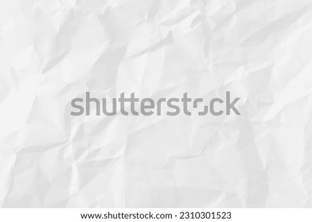 close up white crumpled paper background