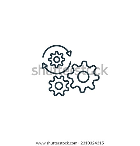 Automatic icon. Monochrome simple sign from engineering collection. Automatic icon for logo, templates, web design and infographics. Royalty-Free Stock Photo #2310324315