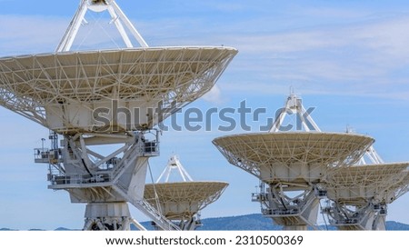 Signals from the Sky: 4K Close-Up of the Impressive Satellite Antenna Array at the Very Large Array (VLA) in the New Mexico Desert
