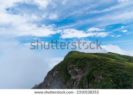 Natural mountain landscapes in the province of Santa Cruz, Cajamarca