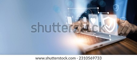 Businessman investment for future insurance concept health insurance, life insurance , home insurance. Royalty-Free Stock Photo #2310569733