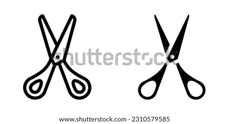 Scissors icon. sign for mobile concept and web design. vector illustration