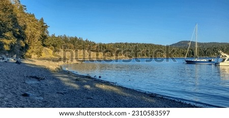 Obstruction Pass State Park Cove Beach Royalty-Free Stock Photo #2310583597