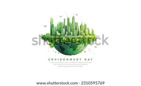5TH JUNE-World Environment Day. VECTOR  Royalty-Free Stock Photo #2310595769
