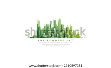 5TH JUNE-World Environment Day. VECTOR  Royalty-Free Stock Photo #2310597351