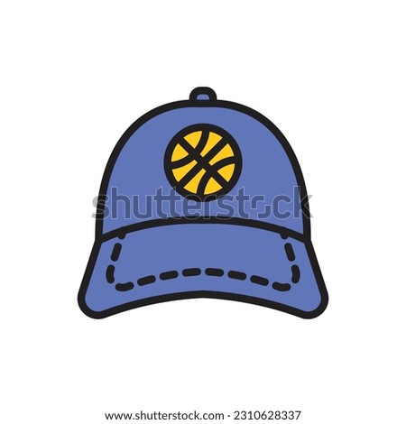 Basketball Hat Icon Vector Illustration