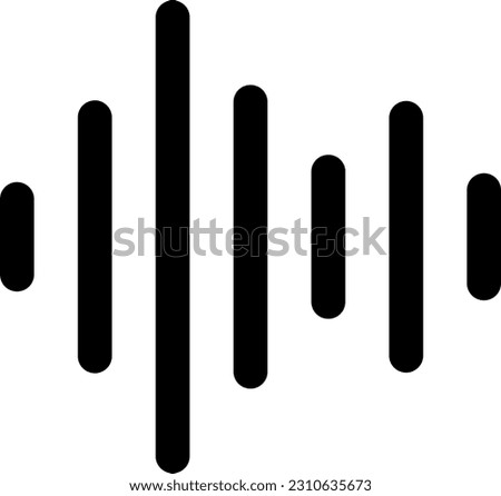Audio and sound wave icon material