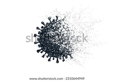 Abstract image of end to corona virus emergency Royalty-Free Stock Photo #2310644949