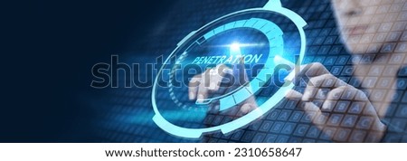 PENETRATION TEST inscription, cyber security concept. Royalty-Free Stock Photo #2310658647