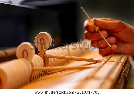 Delicate piano tuning by a mature technician