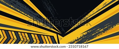 Sports racing texture background. Geometric grey yellow pattern vector illustration