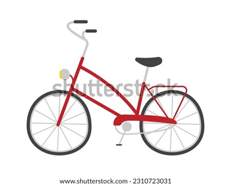 Vintage Bicycle Vehicle Vector Illustration