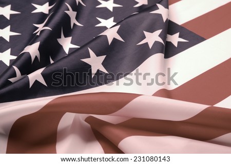 Desaturated picture of the USA flag