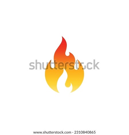 fire logo design with modern colorful