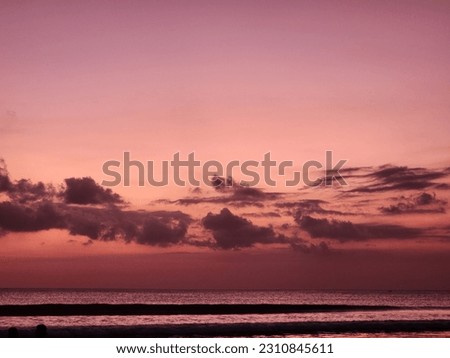 clouds in the evening sky Royalty-Free Stock Photo #2310845611