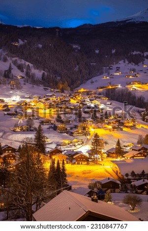 Winter wonderland in Grindelwald, Switzerland Royalty-Free Stock Photo #2310847767