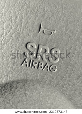 The picture shows a normal car airbag.
