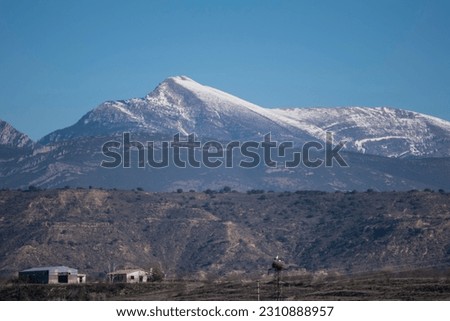 photo of the tozal de guara peak from Huesca. Spain Royalty-Free Stock Photo #2310888957