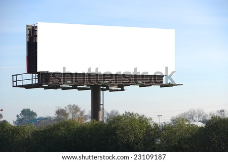 A blank Billboard for you to add your text or image to