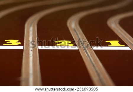 track for the toy sport cars