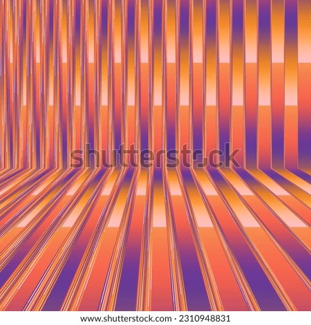 Abstract perspective colorful stripes pattern background