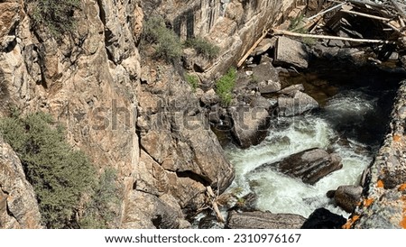 Shell Falls in the Bighorn National Forest in Wyoming
