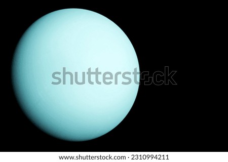 Planet Neptune on a dark background. Elements of this image furnishing NASA. High quality photo