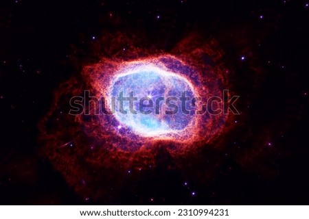 Beautiful space, distant galaxies. Elements of this image furnishing NASA. High quality photo