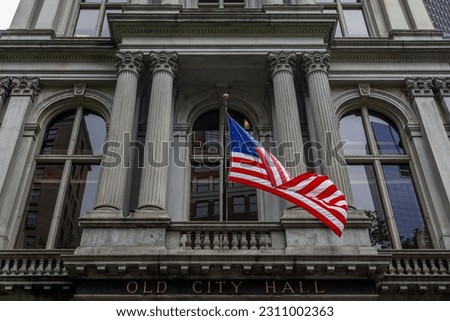 Exterior of the Old City Hall in Boston, Massachusetts, USA