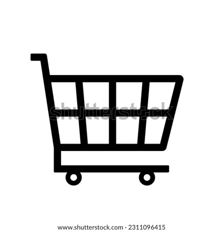 Shopping Cart icon clip art vector illustration for Business and Website Icon