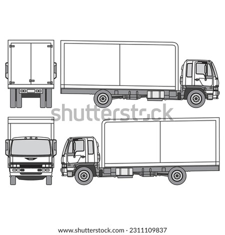 truck car outline, part 16