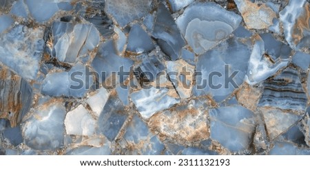 Colorful Marble Texture Background, High Resolution Aqua Blue Smooth Onyx Marble Stone For Abstract Interior Home Decoration Used Ceramic Wall Tiles And Floor Tiles Surface Background. Royalty-Free Stock Photo #2311132193