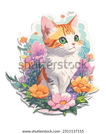 Pawsitively Adorable: Delight in the Charm of Cute Cat Clip Art Creations