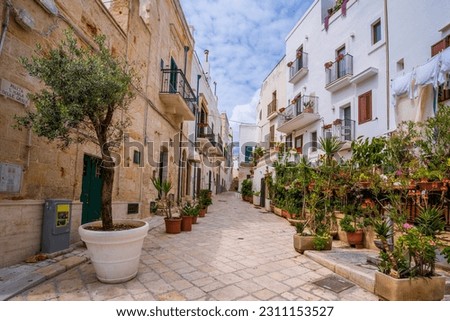 Polignano a Mare street view in Italy Royalty-Free Stock Photo #2311153527