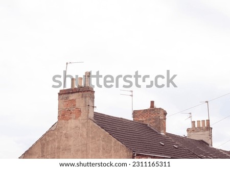 Old English houses ,architecture and streets of England . High quality photo