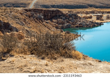 Bottomless Lakes State Park in New Mexico, along the Pecos River