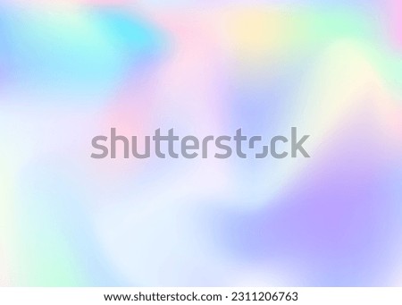 Hologram Texture. Pop Creative Illustration. Violet Soft Gradient. Graphic Paper. Iridescent Background. Shiny Poster. Rainbow Card. Pearlescent Gradient. Purple Hologram Texture Royalty-Free Stock Photo #2311206763