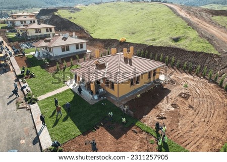 gaziantep nurdağı belpınar village village houses built after the earthquake Royalty-Free Stock Photo #2311257905
