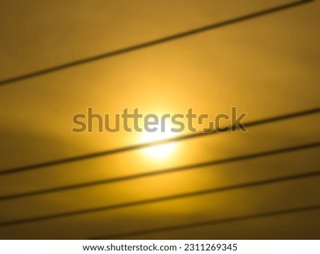 Blurry Background, The sunrises between the power lines 