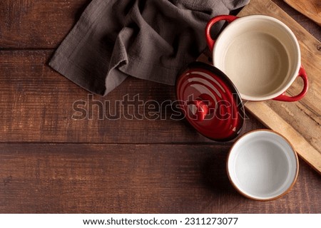 Ceramic pot on the table. Royalty-Free Stock Photo #2311273077