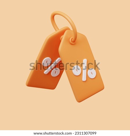 Set of 3d render sales icon high resolution Royalty-Free Stock Photo #2311307099