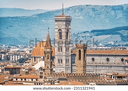 Architecture in Florence city, Italy
