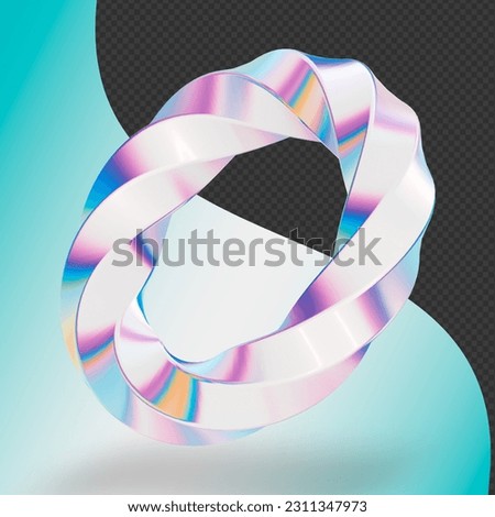 this is a 3d abstract glass ring with a beautiful palette of colors that can be used in web design