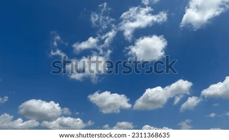 Beautiful Blue Sky And Clouds.