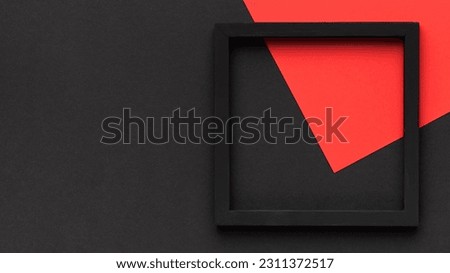 black frame with copy top view
