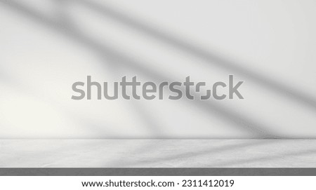 Empty Mable floor and wall background with blurred shadow light well display product and text present on free space backdrop  