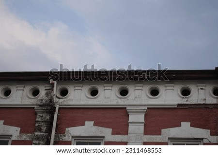 Old vintage style building photo