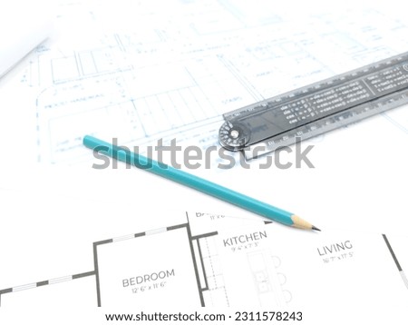 Blueprint floor plans with drawing tools