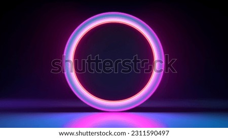 circle lens flare, circle pattern in dark background Royalty-Free Stock Photo #2311590497